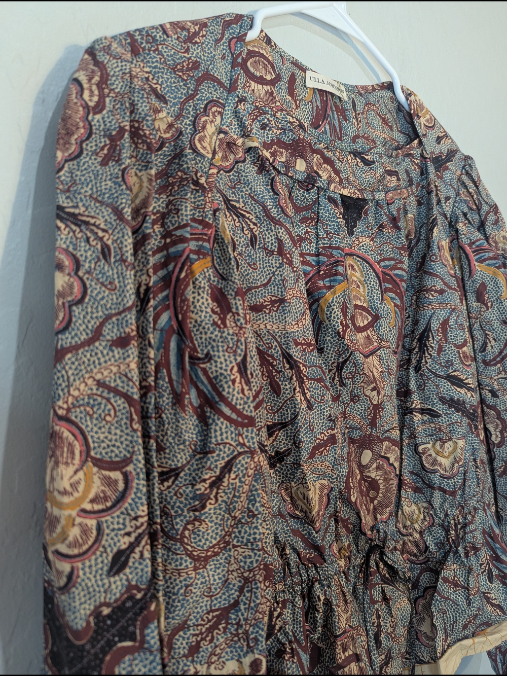 Ulla Johnson Multicolor Floral Print Peplum Blouse - Picture 3 of 8
